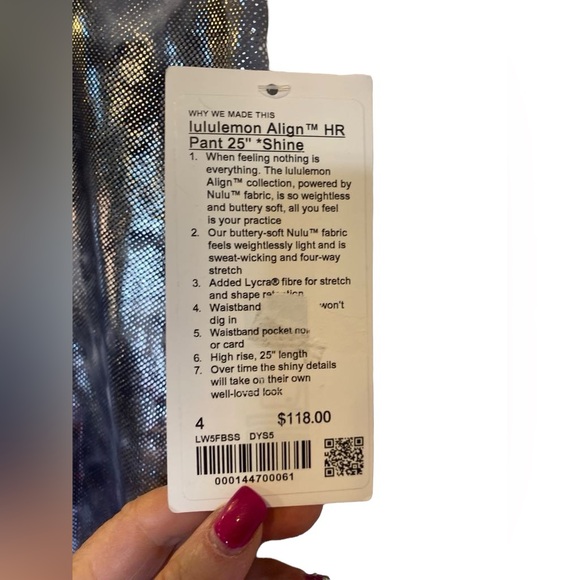 Lululemon Align Shine 25” NWT 4 - Picture 4 of 5